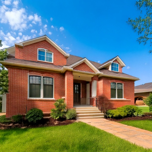 Second story home addition exterior brick suburban Houston Texas